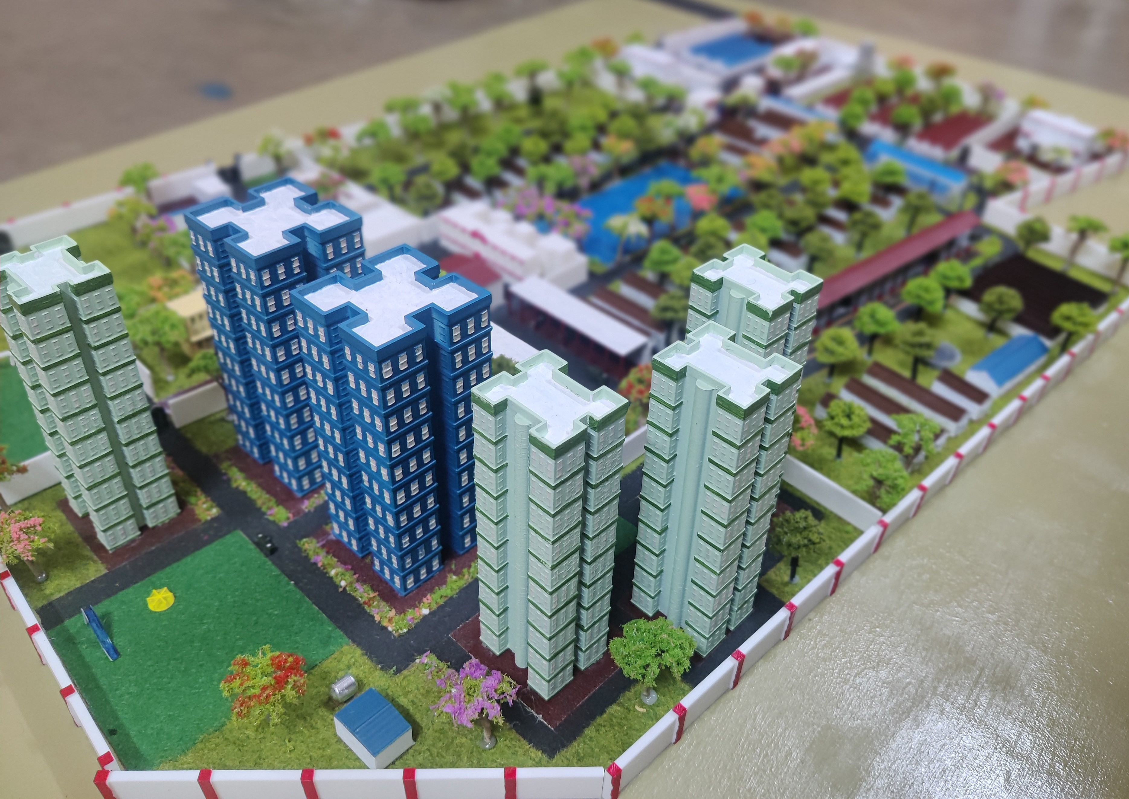 Interactive model for an urban township